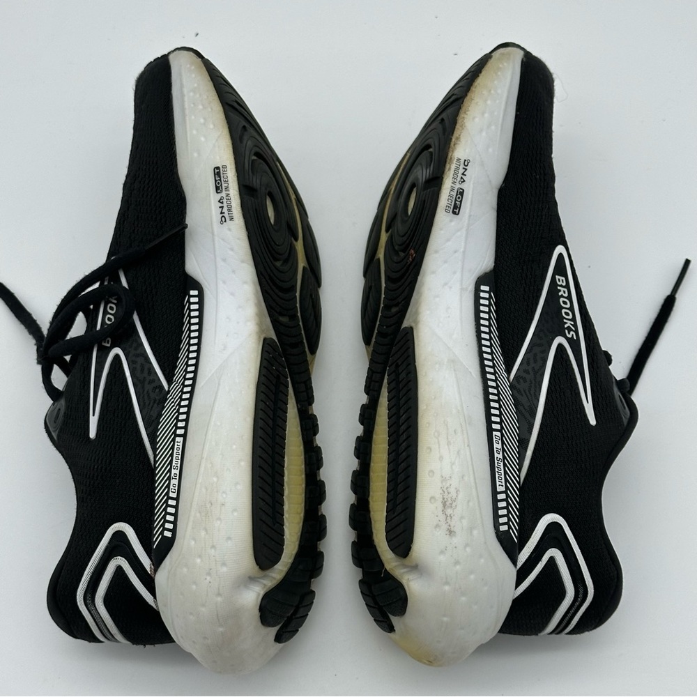Brooks Glycerin GTS Women's Black and White Running Shoes - Picture 7 of 13